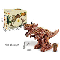 HKM-273875 Remote Control Fire-Breathing Walking Dinosaur with Sound and Light Effects for Kids