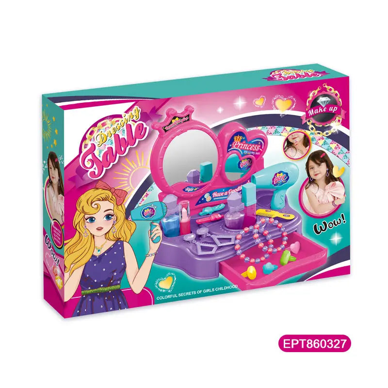 KTX-274131 Kids' Beauty Makeup Set for Pretend Play - Unisex Ages 5 to 7, Colorful Packing