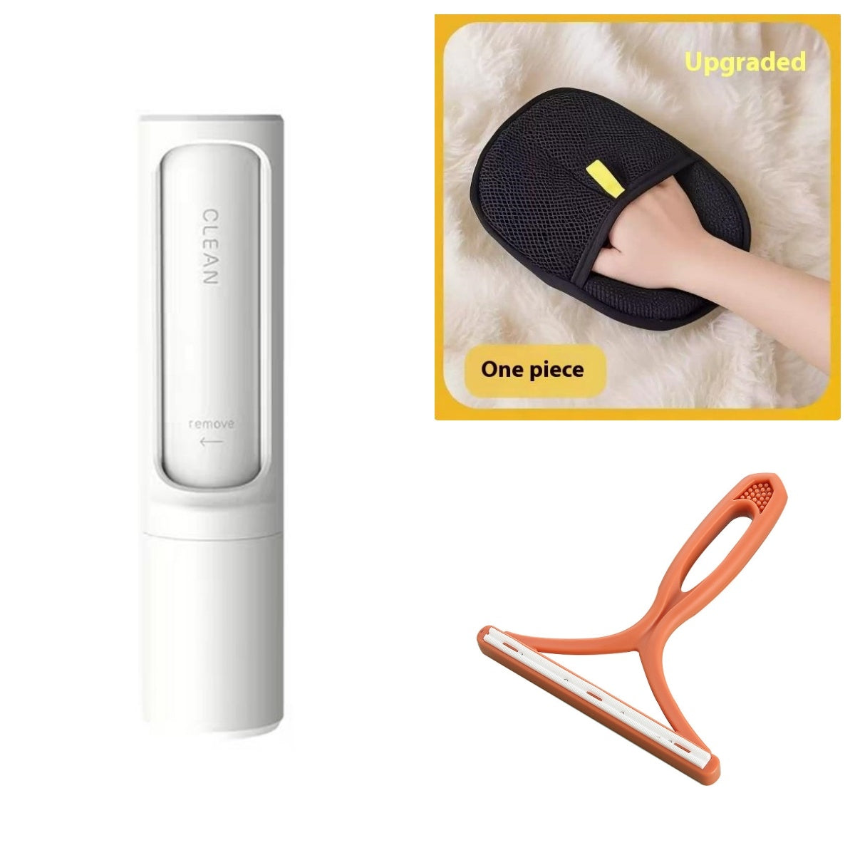 HKM-274387 Portable Reusable Pet Hair Remover Brush with Self-Cleaning Feature for Easy Fur and Dust Removal