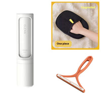 HKM-274387 Portable Reusable Pet Hair Remover Brush with Self-Cleaning Feature for Easy Fur and Dust Removal
