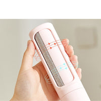HKM-274387 Portable Reusable Pet Hair Remover Brush with Self-Cleaning Feature for Easy Fur and Dust Removal