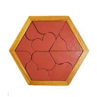 HKM-274451 Educational Wooden Tangram Puzzle Set - 11 Geometric Shapes for Brain Development and Hand Coordination