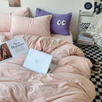 HKM-274771 Super Soft Pleated Bed Sheet and Quilt Cover Set in Multiple Sizes