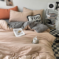 HKM-274771 Super Soft Pleated Bed Sheet and Quilt Cover Set in Multiple Sizes