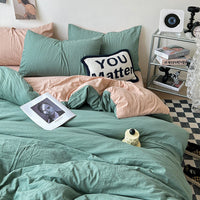 HKM-274771 Super Soft Pleated Bed Sheet and Quilt Cover Set in Multiple Sizes