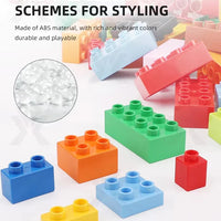 HKM-275027 Digital Train Building Block Set for Kids - 55+ Colorful Assembly Pieces for Educational Fun