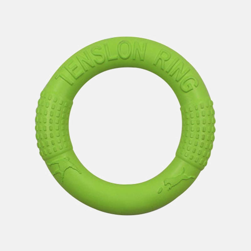 HKM-275091 EVA Portable Pet Training Ring with Natural Loofah Material - 18cm Diameter