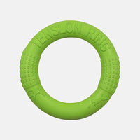 HKM-275091 EVA Portable Pet Training Ring with Natural Loofah Material - 18cm Diameter