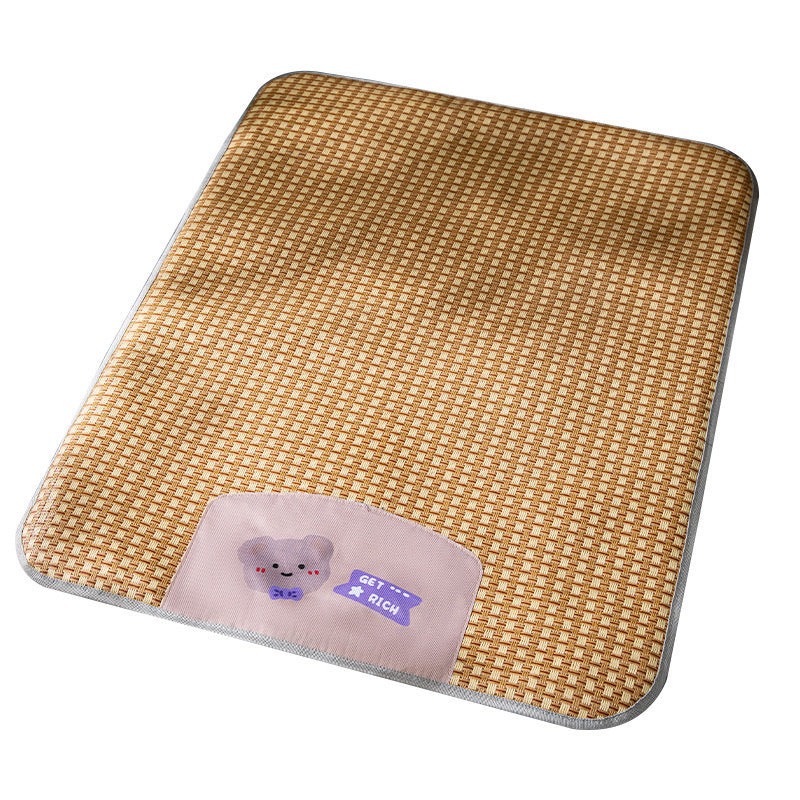 HKM-275219 Four Seasons Cool Mat for Dogs - Brown Bear, Small to Large Sizes Available