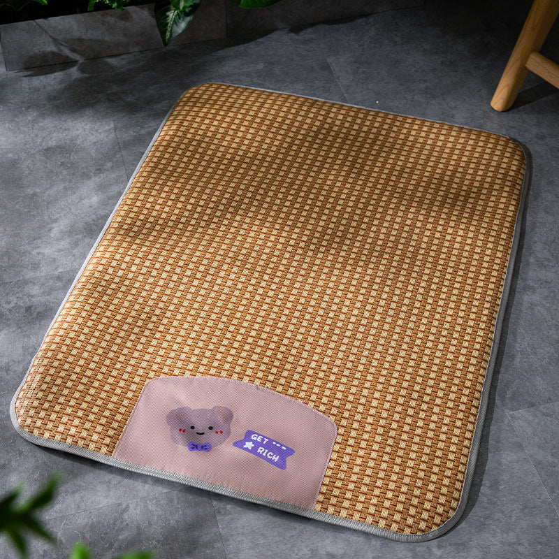 HKM-275219 Four Seasons Cool Mat for Dogs - Brown Bear, Small to Large Sizes Available