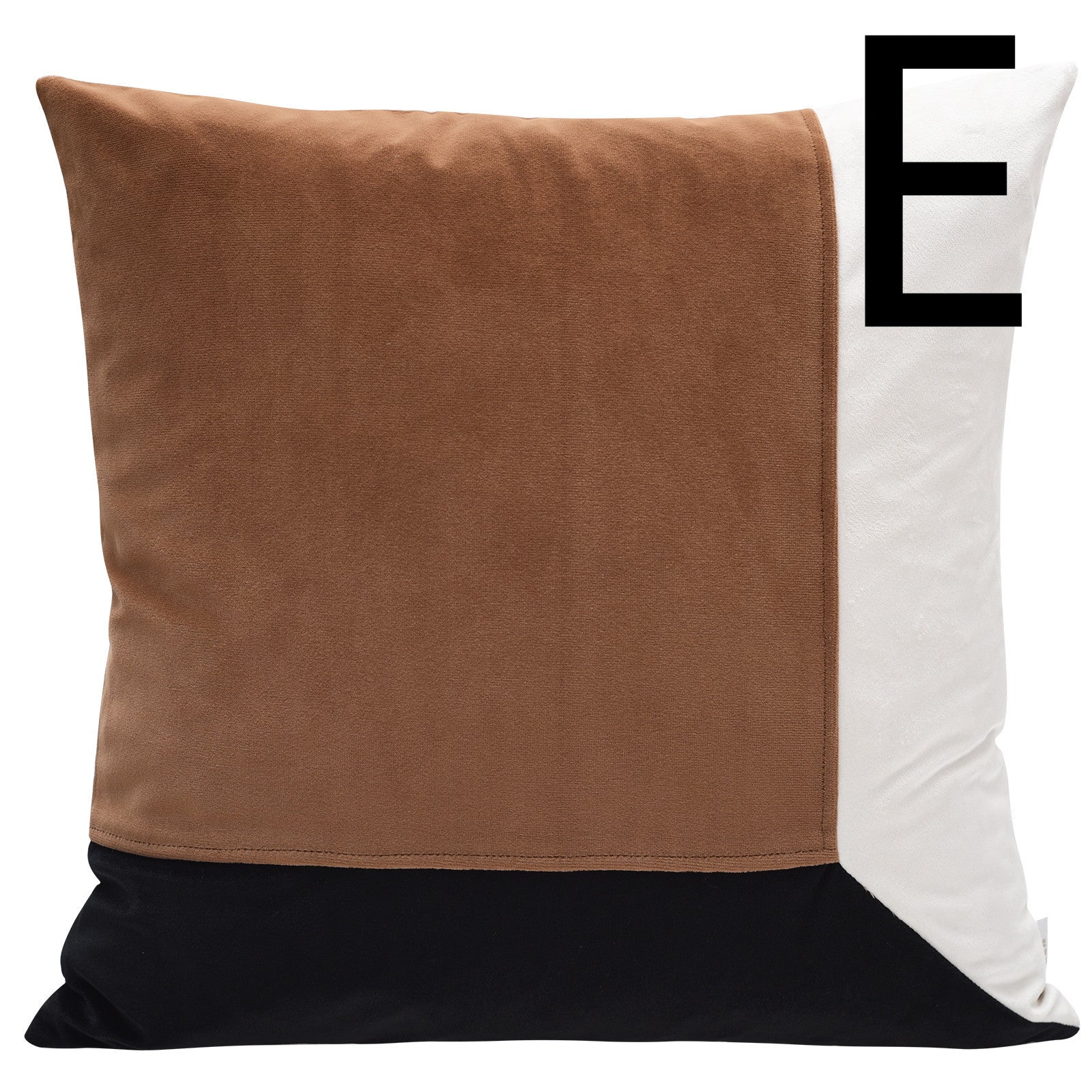 HKM-275283 Cushion Collection: Stylish Lumbar and Square Pillows in Leather, Velvet, and Flannel
