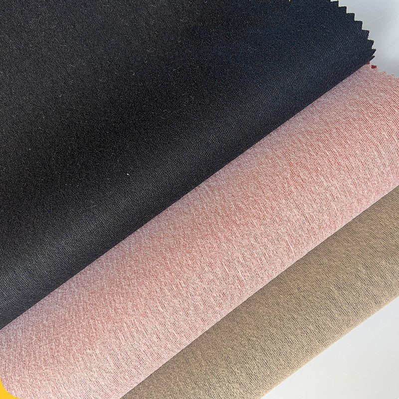 HKM-275283 Wool Half PU Faux Leather Fabric - Sheep-Print, 0.7mm Thickness, 137cm Wide, Ideal for Shoes, Gloves, and Furniture