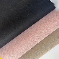 HKM-275283 Wool Half PU Faux Leather Fabric - Sheep-Print, 0.7mm Thickness, 137cm Wide, Ideal for Shoes, Gloves, and Furniture