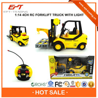 HKM-275411 1/14 Remote Control Forklift Truck Toy with Light for Kids Ages 5-13
