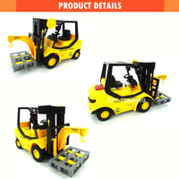 HKM-275411 1/14 Remote Control Forklift Truck Toy with Light for Kids Ages 5-13
