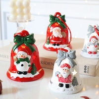 HKM-275731 Christmas Tree Decorative Pendant Set with Santa, Snowman, and LED Light