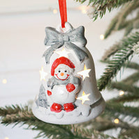 HKM-275731 Christmas Tree Decorative Pendant Set with Santa, Snowman, and LED Light