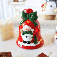 HKM-275731 Christmas Tree Decorative Pendant Set with Santa, Snowman, and LED Light