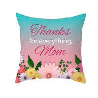 HKM-275923 Nordic Floral Cushion Cover, Peach Skin Pillowcase, 45x45cm