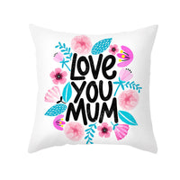 HKM-275923 Nordic Floral Cushion Cover, Peach Skin Pillowcase, 45x45cm