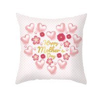 HKM-275923 Nordic Floral Cushion Cover, Peach Skin Pillowcase, 45x45cm