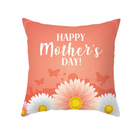 HKM-275923 Nordic Floral Cushion Cover, Peach Skin Pillowcase, 45x45cm