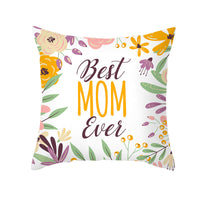 HKM-275923 Nordic Floral Cushion Cover, Peach Skin Pillowcase, 45x45cm