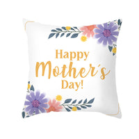 HKM-275923 Nordic Floral Cushion Cover, Peach Skin Pillowcase, 45x45cm