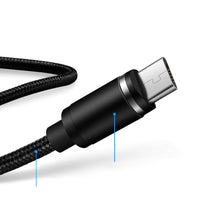 HKM-275987 3-in-1 Magnetic Data Cable for iPhone, Android, and Type-C - 1 Meter Length