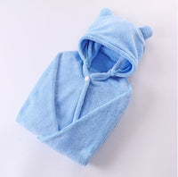 HKM-276179 Cotton Baby Care Hooded Bath Towel - Soft, Safe, and Absorbent for Multifuntional Use