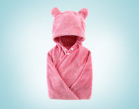 HKM-276179 Cotton Baby Care Hooded Bath Towel - Soft, Safe, and Absorbent for Multifuntional Use