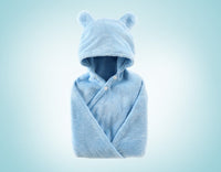 HKM-276179 Cotton Baby Care Hooded Bath Towel - Soft, Safe, and Absorbent for Multifuntional Use