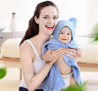 HKM-276179 Cotton Baby Care Hooded Bath Towel - Soft, Safe, and Absorbent for Multifuntional Use