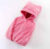 HKM-276179 Cotton Baby Care Hooded Bath Towel - Soft, Safe, and Absorbent for Multifuntional Use