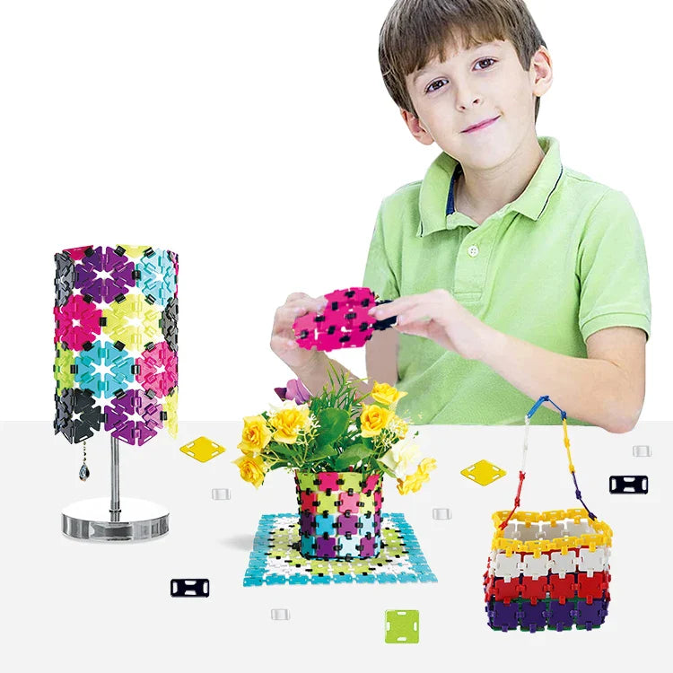 HKM-276179 Creative DIY Building Blocks Construction Puzzle for Kids - Age 5 and Up, Educational Playhouse Assembly Set