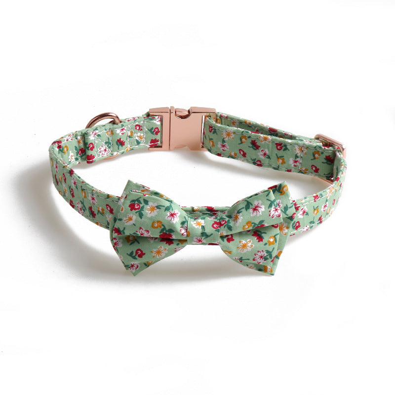 HKM-276307 Brand New Metal Bow Pet Collar
