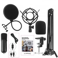 HKM-276307 Plug and Play USB Condenser Microphone for Home Recording and Broadcasting