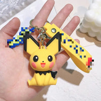 HKM-276435 Cartoon Anime 3D Doll Pendant Soft Rubber Keychain for Bags and Keys