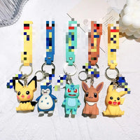 HKM-276435 Cartoon Anime 3D Doll Pendant Soft Rubber Keychain for Bags and Keys