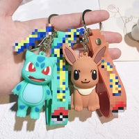 HKM-276435 Cartoon Anime 3D Doll Pendant Soft Rubber Keychain for Bags and Keys