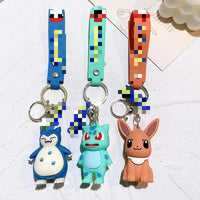 HKM-276435 Cartoon Anime 3D Doll Pendant Soft Rubber Keychain for Bags and Keys