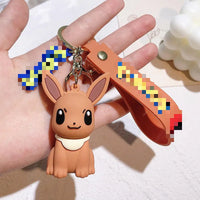 HKM-276435 Cartoon Anime 3D Doll Pendant Soft Rubber Keychain for Bags and Keys