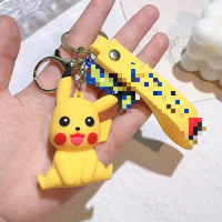 HKM-276435 Cartoon Anime 3D Doll Pendant Soft Rubber Keychain for Bags and Keys