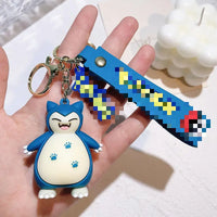 HKM-276435 Cartoon Anime 3D Doll Pendant Soft Rubber Keychain for Bags and Keys