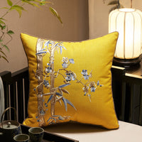 HKM-276435 Cotton Linen Embroidered Pillowcase for Living Room Decor