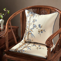 HKM-276435 Cotton Linen Embroidered Pillowcase for Living Room Decor