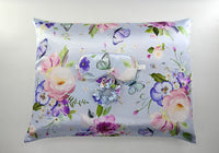 HKM-276435 Tie-Dye Simulated Silk Pillow Cover Set with Eye Mask and Hair Ring