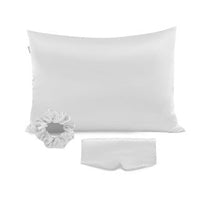 HKM-276435 Tie-Dye Simulated Silk Pillow Cover Set with Eye Mask and Hair Ring
