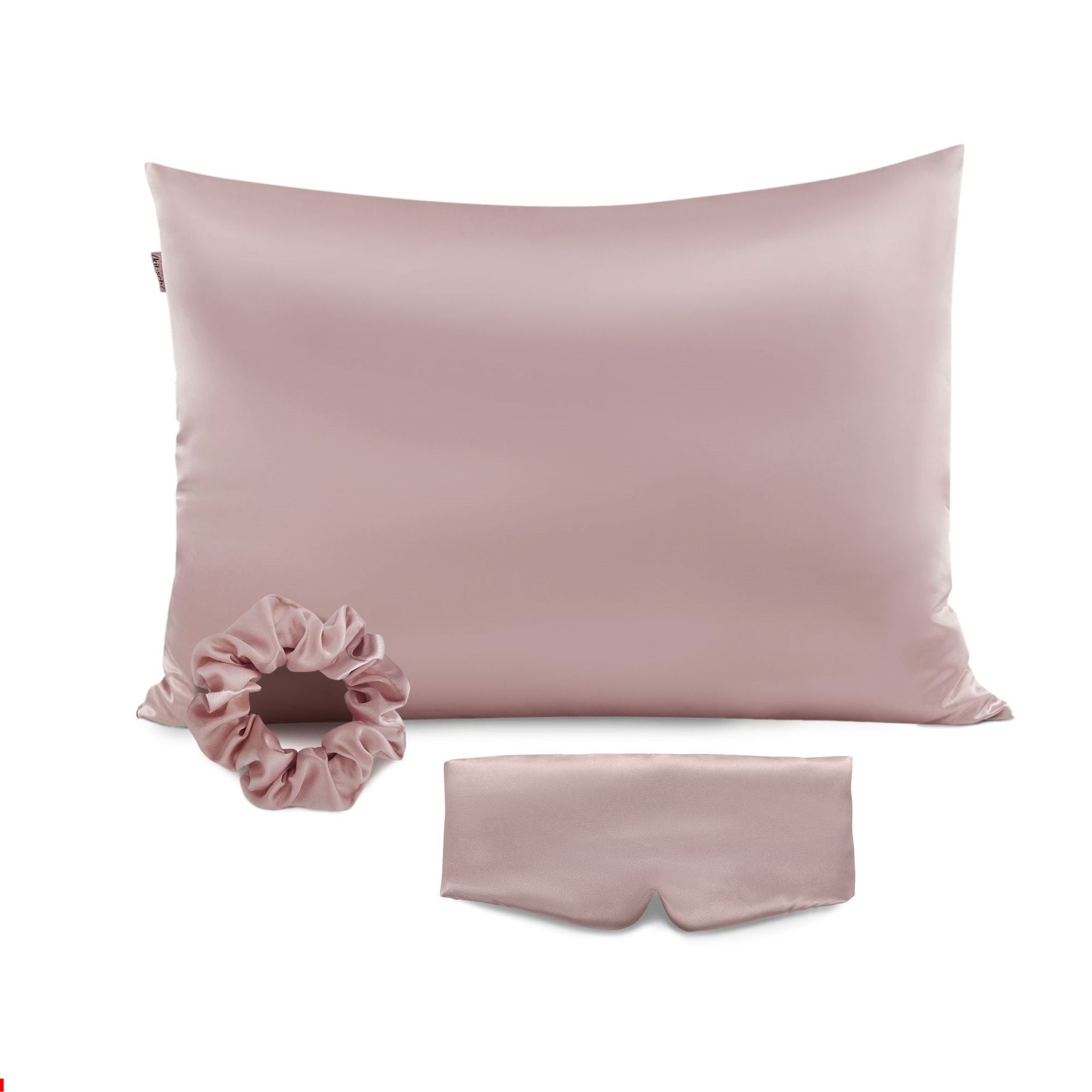 HKM-276435 Tie-Dye Simulated Silk Pillow Cover Set with Eye Mask and Hair Ring