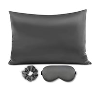 HKM-276435 Tie-Dye Simulated Silk Pillow Cover Set with Eye Mask and Hair Ring